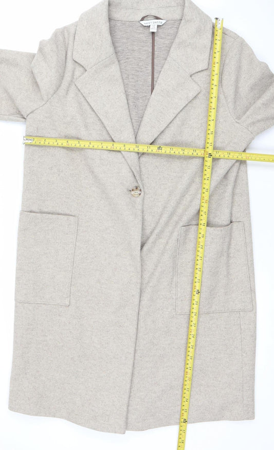 Womens UK Size 14 NEXT Beige Overcoat