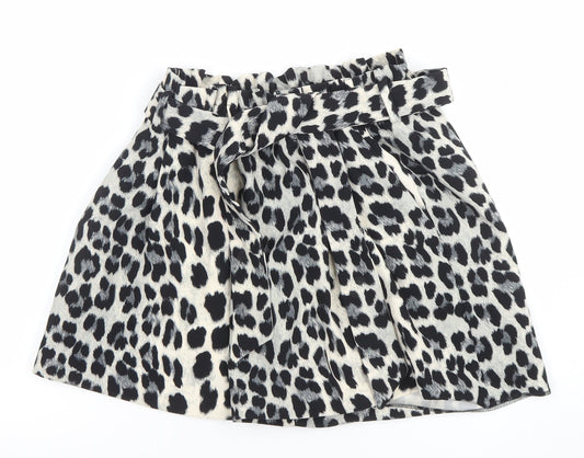 Womens UK Size S Zara Regular Fit Paperbag Shorts
