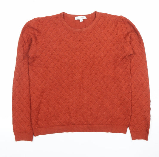 Womens UK Size 12 Warehouse Brown Pullover Jumper