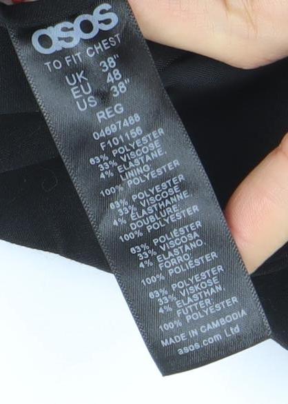 Womens UK Size 10 ASOS Regular Black Blazer