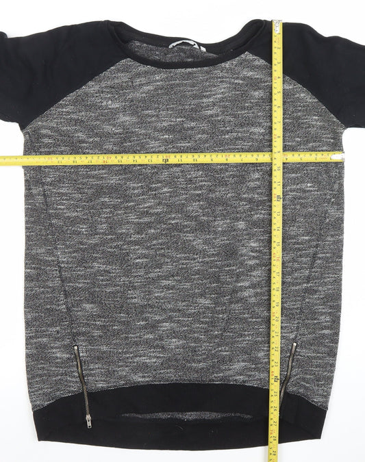 Womens UK Size 16 Look Black Pullover Jumper