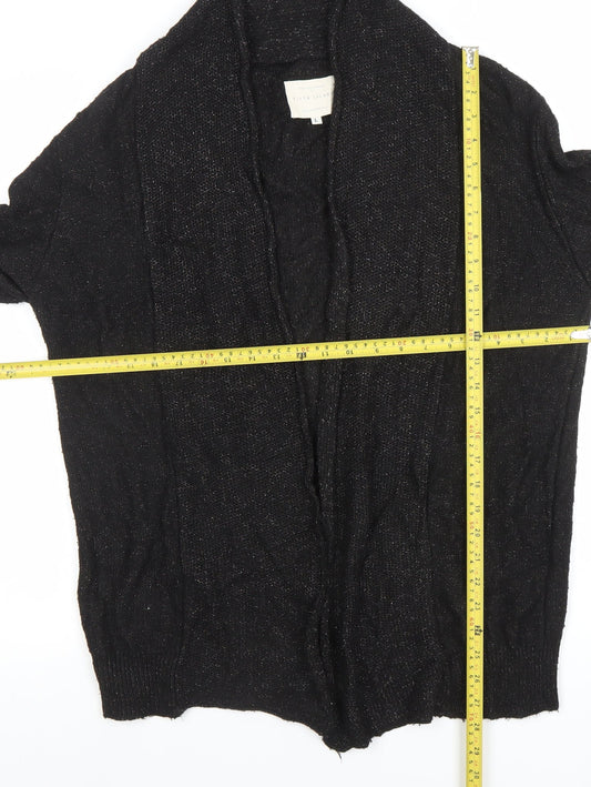 Womens UK Size L River Island Black Cardigan Jumper