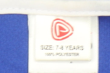 Additional view of Prime Sports boys’ blue running tank top 7-8 years lightweight polyester