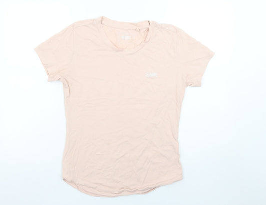 Womens UK Size M Diesel Beige Basic T-Shirt