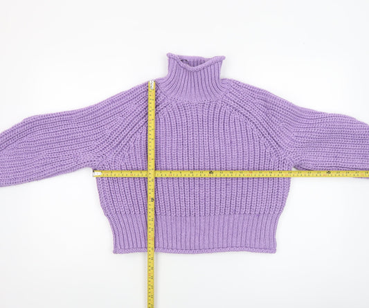 Womens UK Size 8 H&M Purple Pullover Jumper