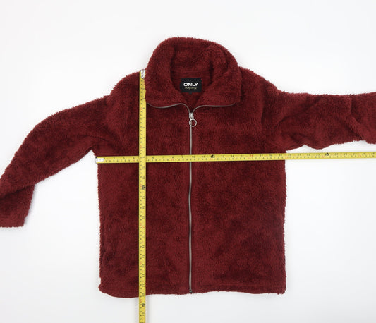 Womens UK Size XS Only Red Basic Jacket