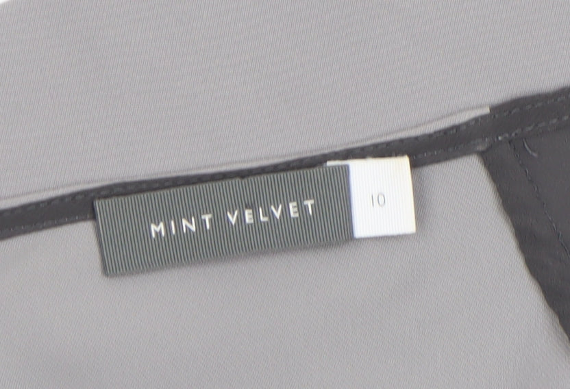 Womens UK Size 10 Mint Velvet Grey Tunic Blouse