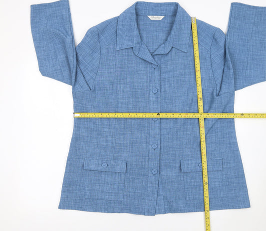 Womens UK Size 22 David Nieper Plus Blue Blazer