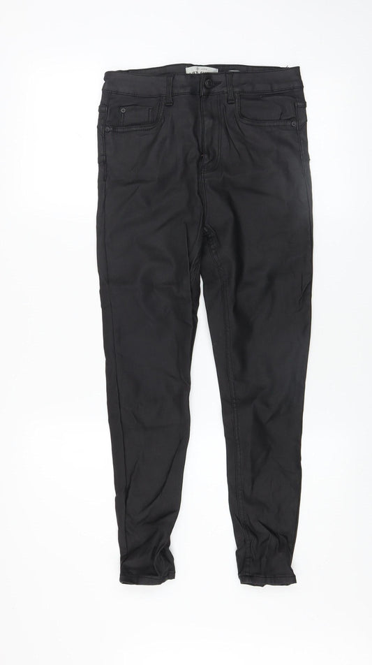 Womens UK Size 10 New Look Slim Fit Jegging Black Trousers