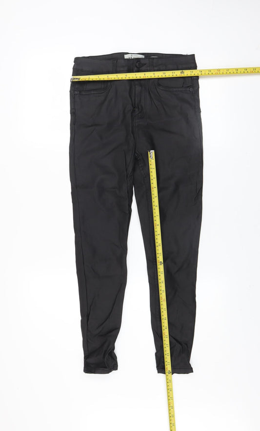 Womens UK Size 10 New Look Slim Fit Jegging Black Trousers