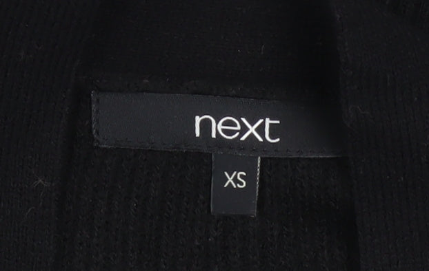 Womens UK Size XS NEXT Black Cardigan Jumper