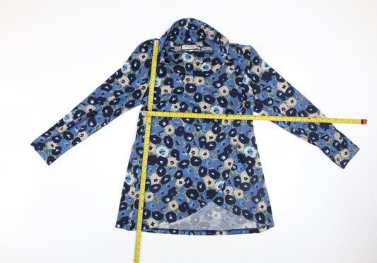 Womens UK Size 10 Paco Boutique Blue Tunic Jumper