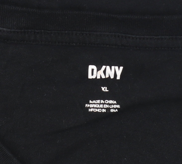 Mens UK Size XL DKNY Black T-Shirt