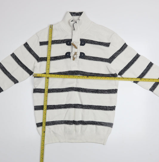 Mens UK Size L Armand Thiery White Pullover Jumper