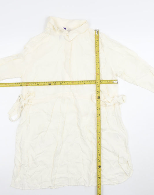 Womens UK Size 12 Seraphine Ivory Tunic Blouse