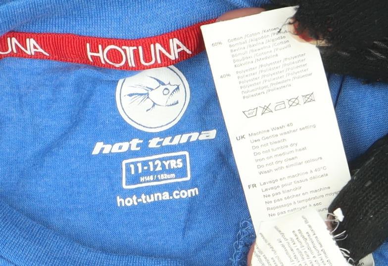 Hot Tuna Boys Blue Surfboards Graphic T-Shirt 11-12 Years Short Sleeve