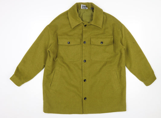 Mens UK Size S Reclaimed Vintage Green Basic Jacket