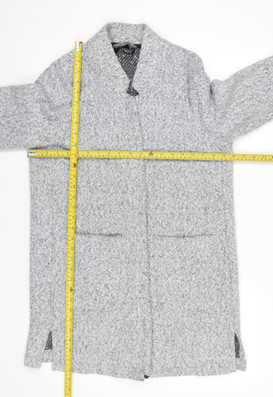 Principles Women's Grey Size 14 Long Sleeve Knit Open Cardigan