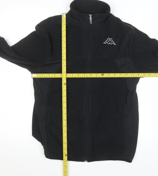 Mens UK Size M Kappa Black Basic Jacket