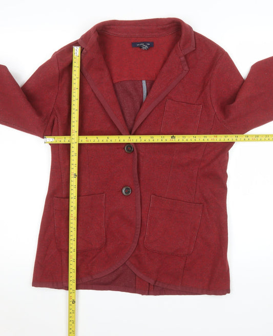Womens UK Size 12 Lands' End Regular Red Blazer
