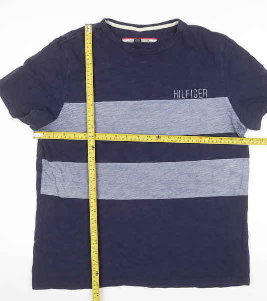 Mens UK Size M Tommy Hilfiger Blue T-Shirt