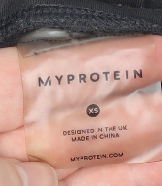 Womens UK Size XS Myprotein Slim Fit Leggings Black Leggings