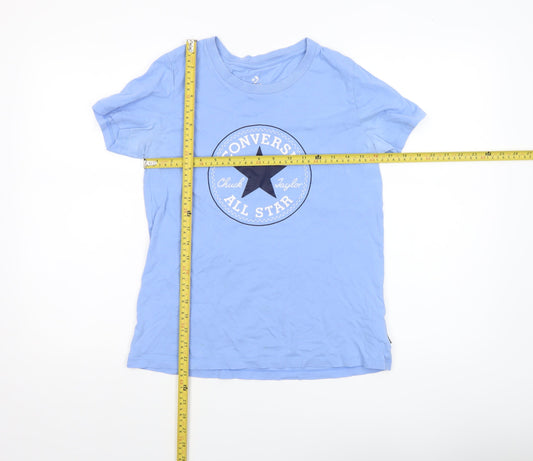 Boys UK Size S Converse Blue BasicJersey T-Shirt