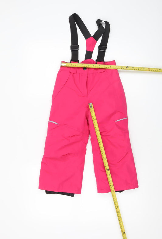 Girls UK Size 2-4 Years Lupilu Regular Fit Snow Pants Pink Trousers