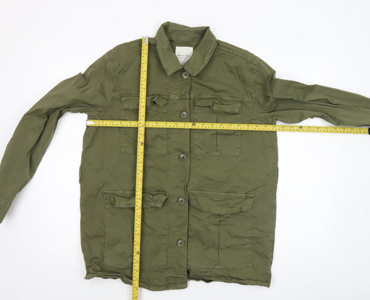 Womens UK Size 12 Part Two Green Military Jacket