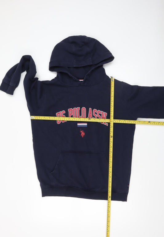 Boys UK Size 15-16 Years U.S. Polo Assn. Blue Pullover Hoodie