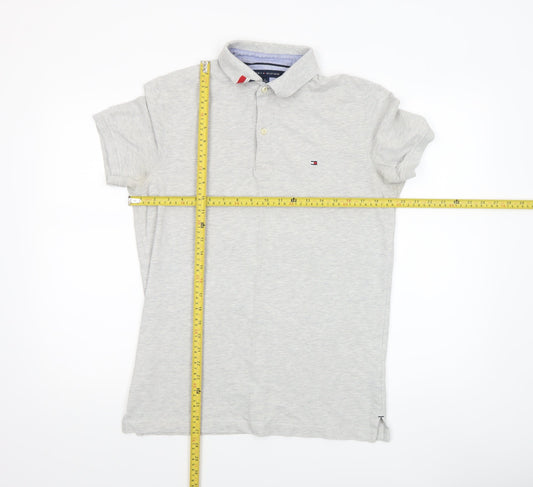 Mens UK Size M Tommy Hilfiger Cotton Blend Polo Shirt
