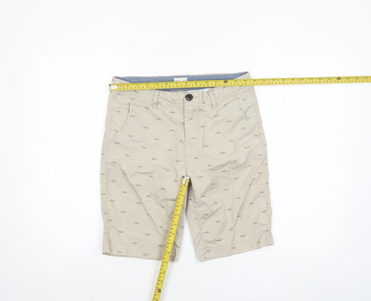 American Eagle Boys Beige Chino Shorts 14 Years Cotton Twill Casual