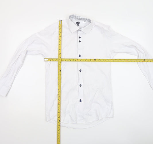 Boys UK Size 158 1880 Club White Dress Shirt Button-Up