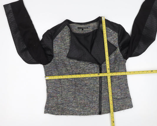 Womens UK Size 16 Atmosphere Multicoloured Biker Coat