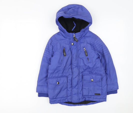Girls UK Size 4-5 Years RJR John Rocha Blue Puffer Jacket