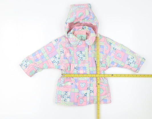 Girls UK Size 6-12 Months Marks and Spencer Multicoloured Puffer Jacket