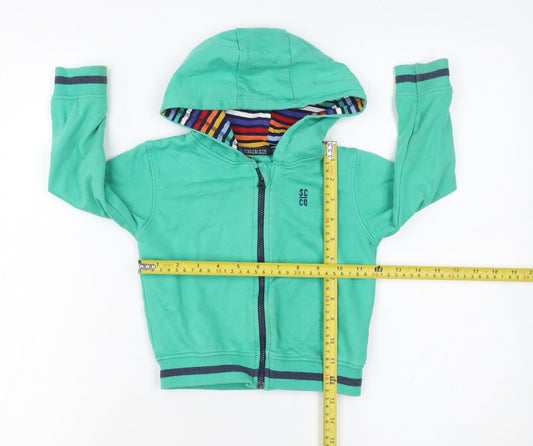 SoulCal & Co Green Hooded Full Zip Baby Jacket 18-24 Months