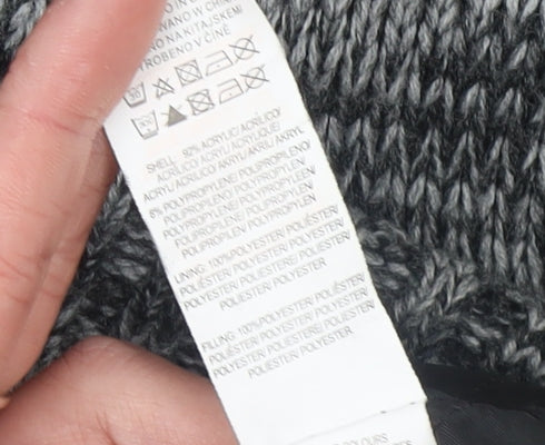 Primark Men’s Grey Knit Full Zip Hooded Jumper Size S