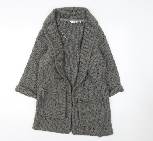 Womens UK Size S FatFace Grey Cardigan Jumper