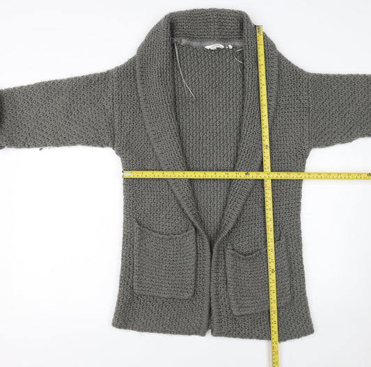 Womens UK Size S FatFace Grey Cardigan Jumper