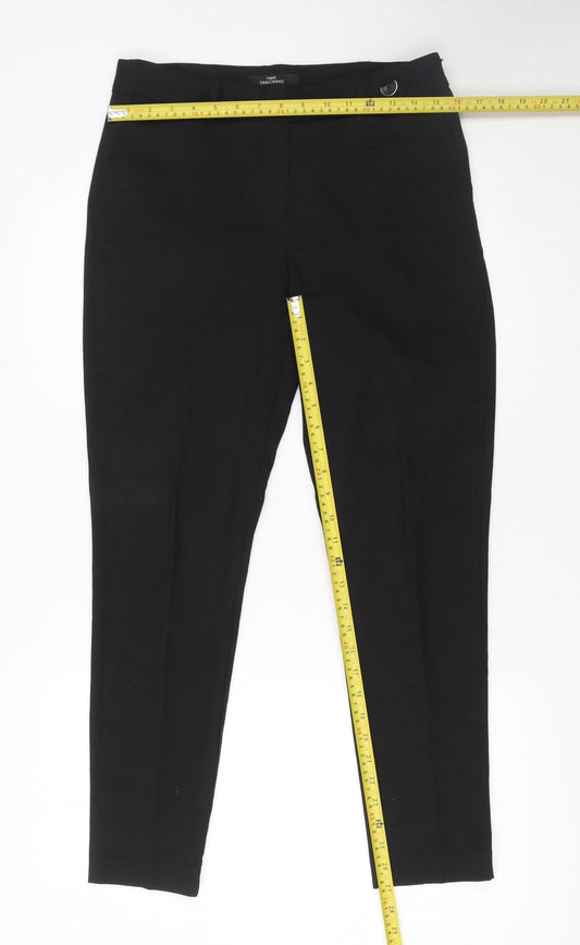 Womens UK Size 10 NEXT Slim Fit Dress Pants Black Trousers