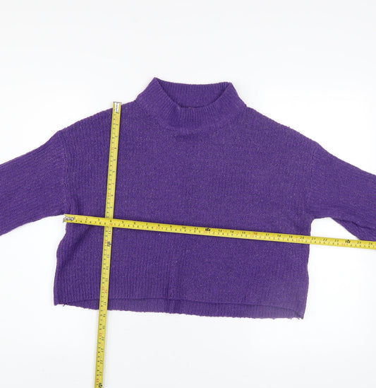Womens UK Size 12 H&M Purple Pullover Jumper