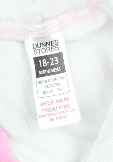 Girls UK Size 18-24 Months Dunnes Stores Pink Pullover Jumper