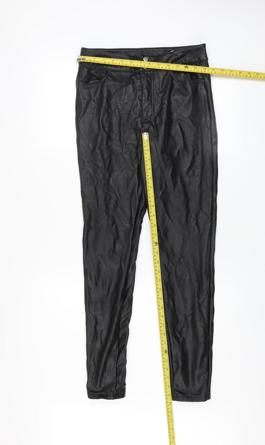 Womens UK Size M Only Slim Fit Leggings Black Trousers