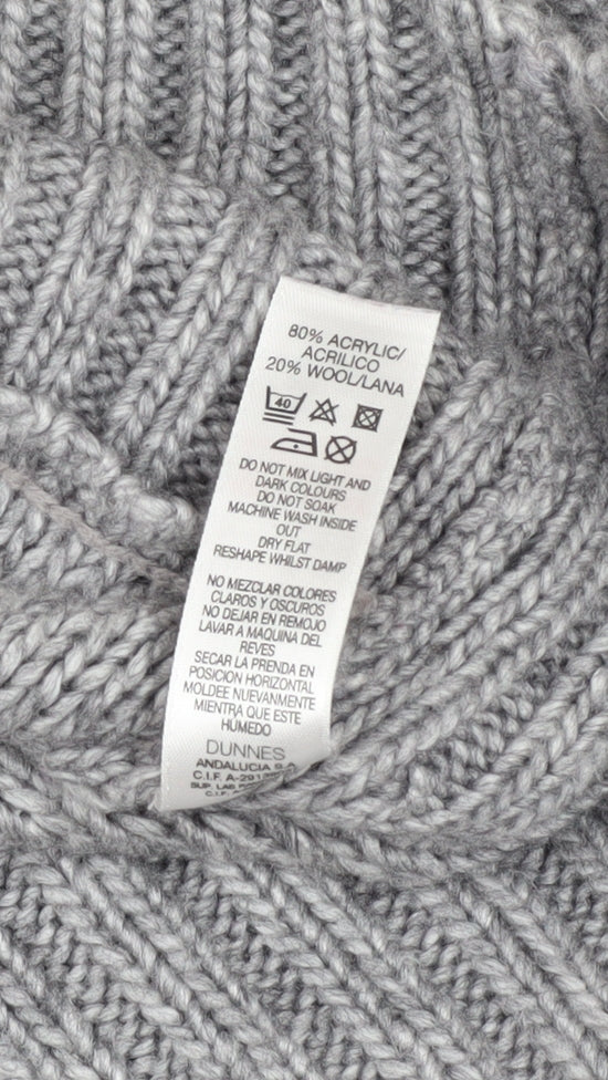 Mens UK Size L St. Bernard for Dunnes Grey Cardigan Jumper