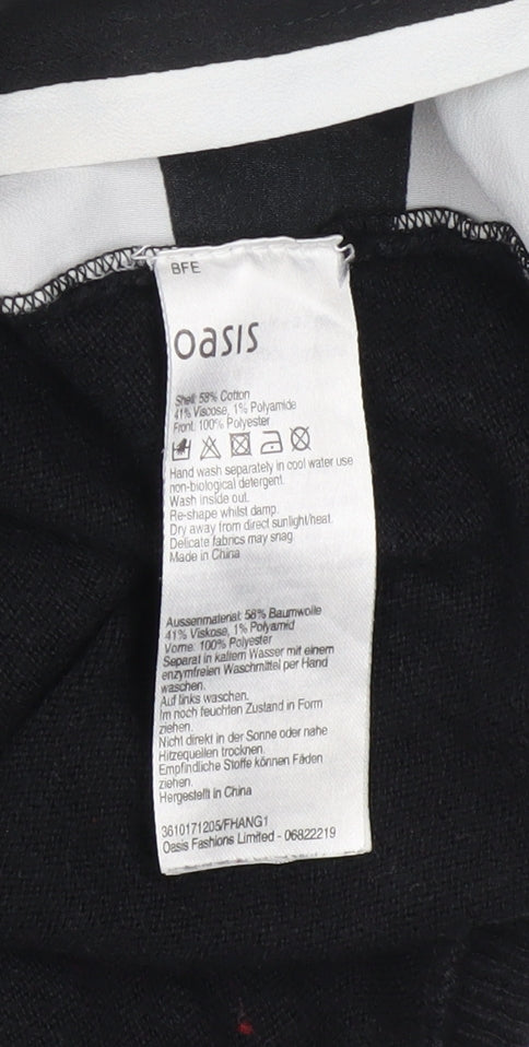 Womens UK Size S Oasis Black Pullover Jumper