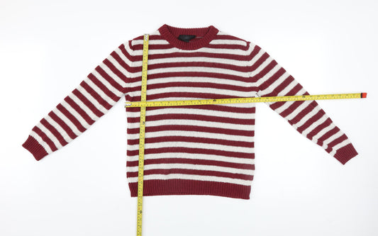 Mens UK Size S Zara Red Pullover Jumper
