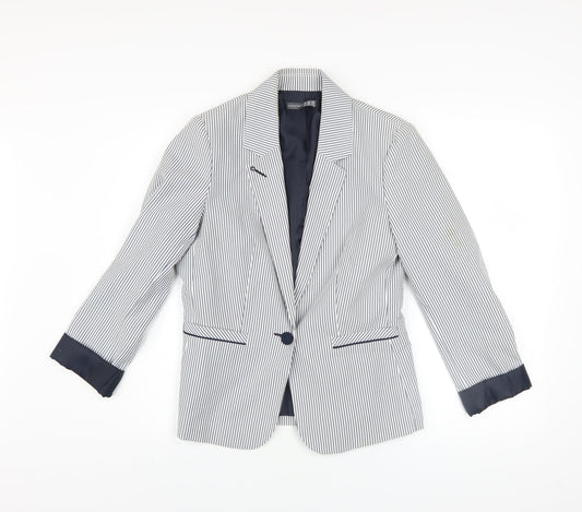 Womens UK Size 12 Atmosphere Blue Basic Jacket
