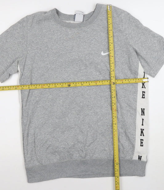 Womens UK Size M Nike Grey Basic T-Shirt