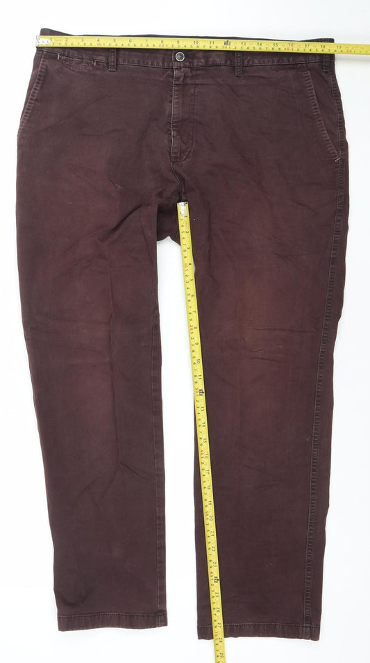 Mens UK Size 38 SUNWILL Regular Fit Straight Brown Jeans